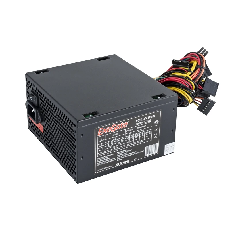 Блок питания ExeGate ATX-450NPX 450W 224733 | Компьютеры и офис