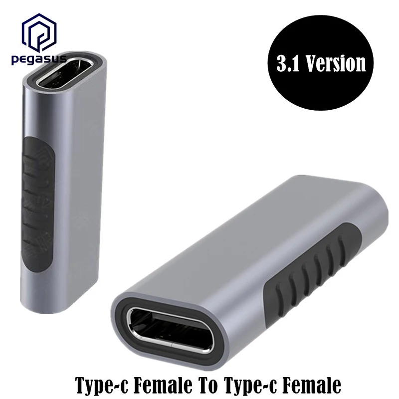 

Standard 3.1 Version Aluminum Shell USB Type-C Female to Female Extension CF/CF Support Video Transmission Adapter