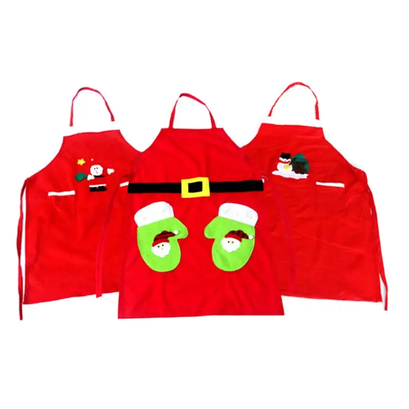QIAOYAN милые рождественские украшения аппликация фартук бар ресторан отель официант Творческий комбинезон