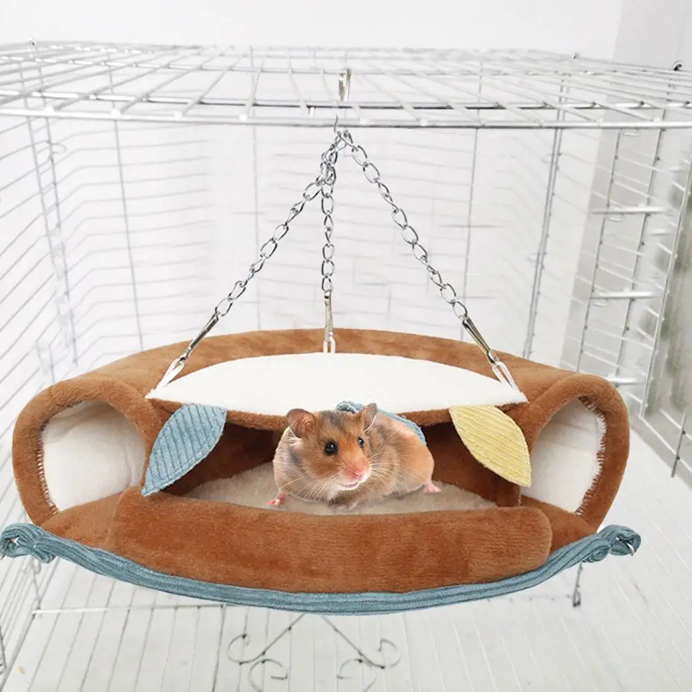 Подвеска для хомяка клетка джунгли серия теплый хлопок Ferret беличий домик Ежик гнездо туннельная игрушка подвесная кровать для питомца для маленьких животных