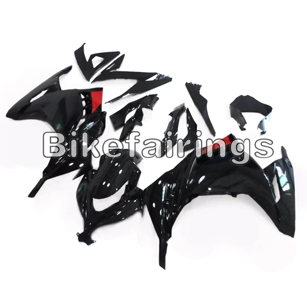 Для Kawasaki EX300R/Ninja 300 2013 ABS система впрыска Кузов комплект глянцевые черные велосипедные панели