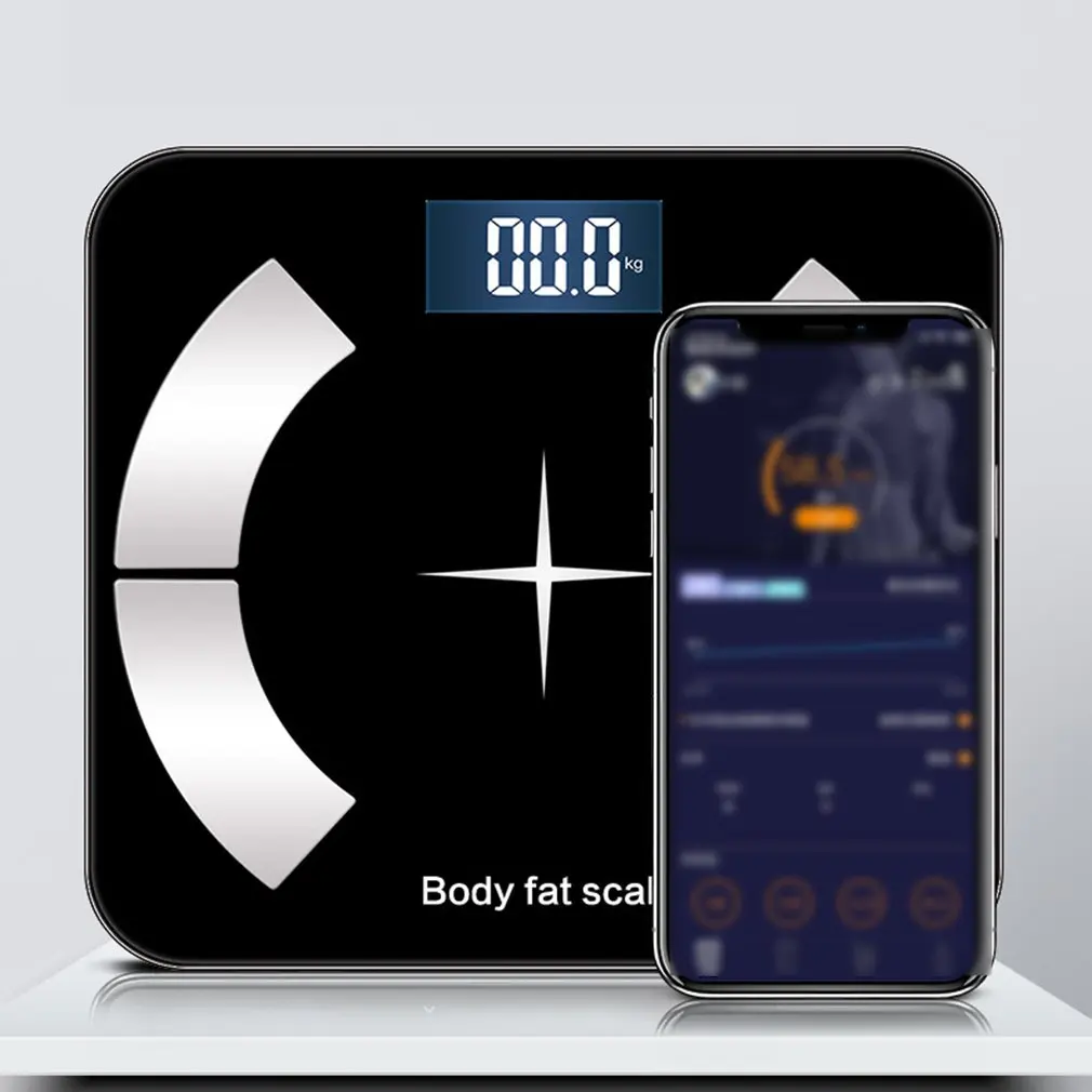 Точные бытовые весы простой внешний вид многофункциональная шкала здоровья жира тела Электронные весы