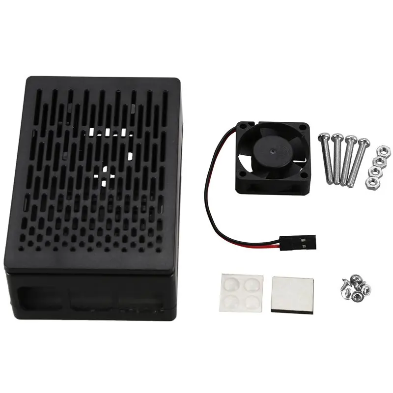 Чехол с вентилятором двойная функция для Raspberry Pi 4B не включает Raspberry Pi
