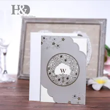 H& D 50 шт Свадебные Пригласительные открытки с конвертами печать на заказ вечерние пригласительные перламутровые бумажные открытки вечерние открытки