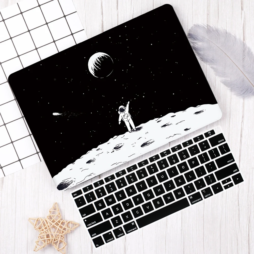 Чехол для ноутбука с мультяшным рисунком для MacBook Air Pro retina 11 12 13,3 для Mac book Air Pro 13 Чехол A2159 A1932 чехол для клавиатуры
