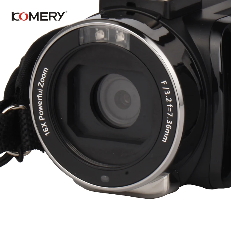 KOMERY Original Video Camera Wifi Night Vision 3.0 Inch LCD Touch Screen Time-lapse Photography Cam