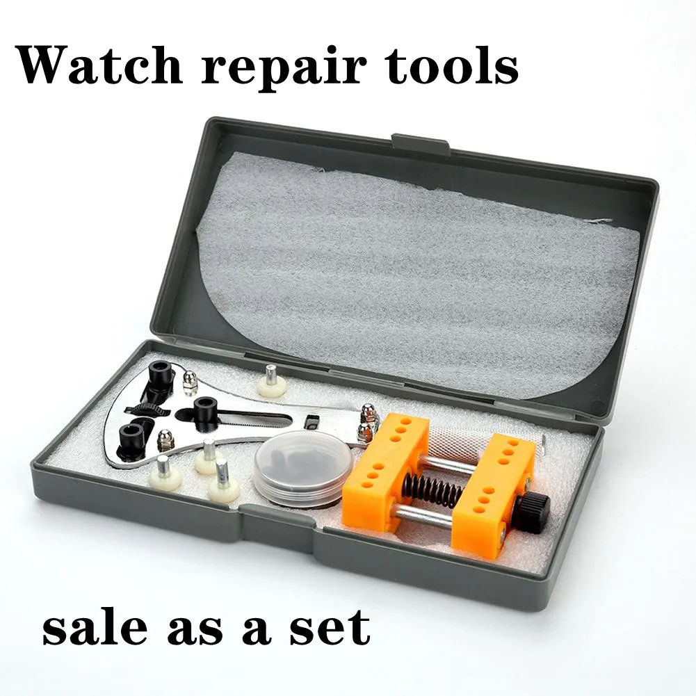 

Sets Watch Repair Tools Kit Back Opener Wrench Key Watch Case Movement Holder Watch Repair Tool Change Battery Watchmaker Kits