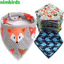 Bavoirs bébé Triangle écharpe coton dessin animé enfant Baberos Bandana bavoir Babador Dribble bavoirs nouveau-né Slabber absorbant tissu bavoir