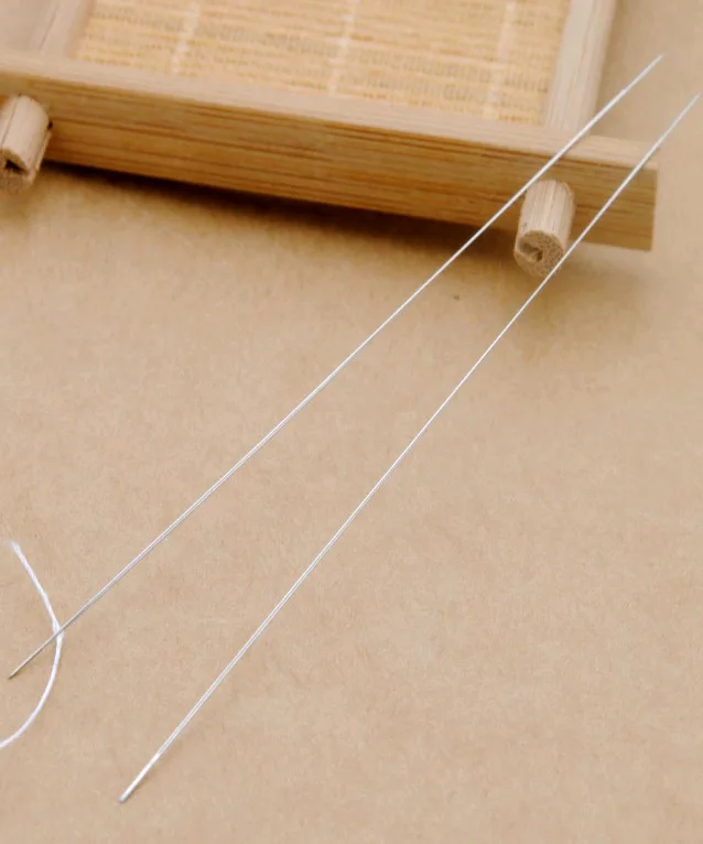 DIY металлический инструмент для фитингов chuan zhu zhen Регулируемая игла для бисероплетения Супер тонкая 100-Pack различные характеристики