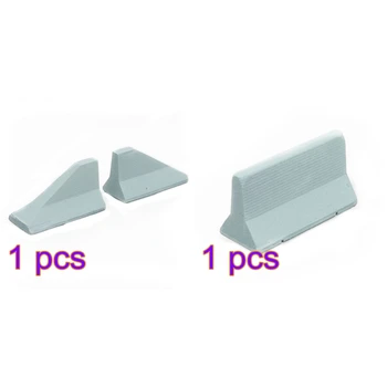 

1:87 HO Scale Simulation Middle Guardrail Sand Table Railway Station Guardrail Both Ends Guardrail