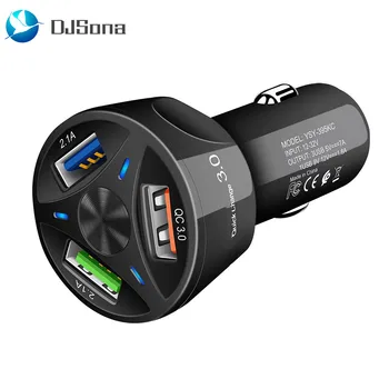 

Dual USB Quick Charge 3.0 Car Charger With LED Display Universal Mobile Phone Charge for Samsung S8 S7 iPhone X 8 Charger