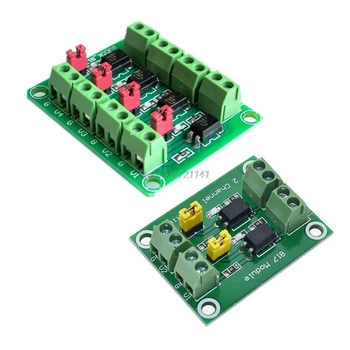 

4 Channel Optocoupler Isolation Board Voltage Converter Adapter Module 3.6-30V Driver Photoelectric Isolated Module PC817