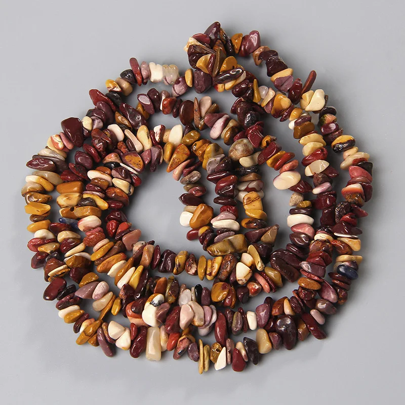 Lot De 30 Perles En Mokaïte Naturelle - 6 Mm - Pour Création De Bijoux