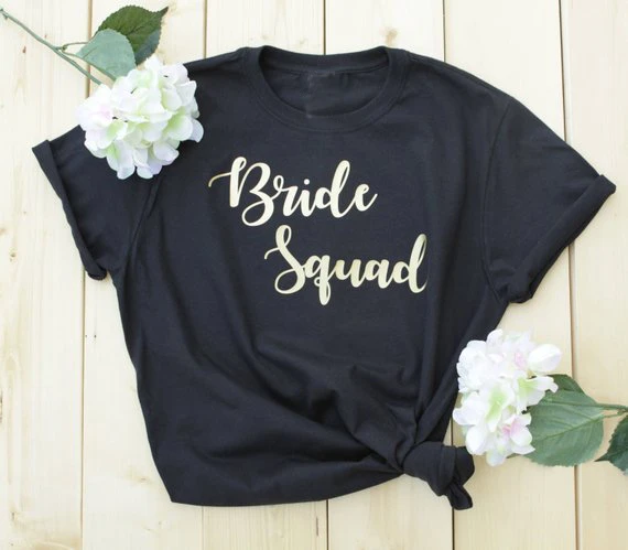 bride and bridesmaid shirts for bachelorette party