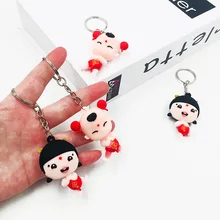 Золотой мальчик нефрит девушка счастливый мальчик Fuwa брелок Подвеска автомобиль аксессуары для дамских сумочек Wechat бизнес маленькие подарки креативный подарок