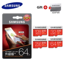 SAMSUNG, Оригинальная карта памяти Micro SD EVO Plus, класс 10 U3, 32 ГБ, 64 ГБ, 128 ГБ, 256 ГБ, 512 ГБ, Micro sd карта, флеш-накопитель, TF карты