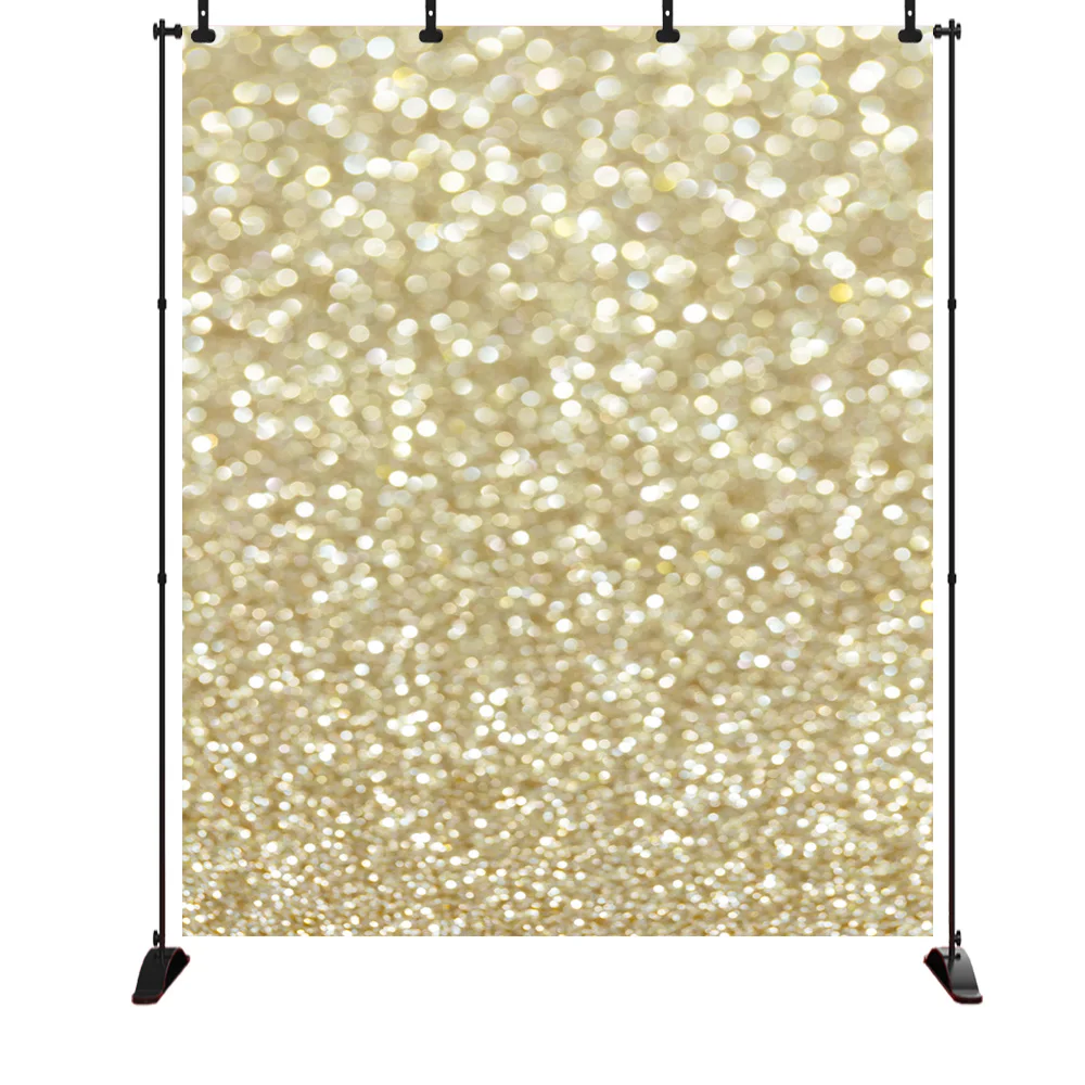 

Gold Bokeh Photography Backdrop Golden Spots Shinning Sparkle Golden Background Newborn Baby Portrait Photo Studio