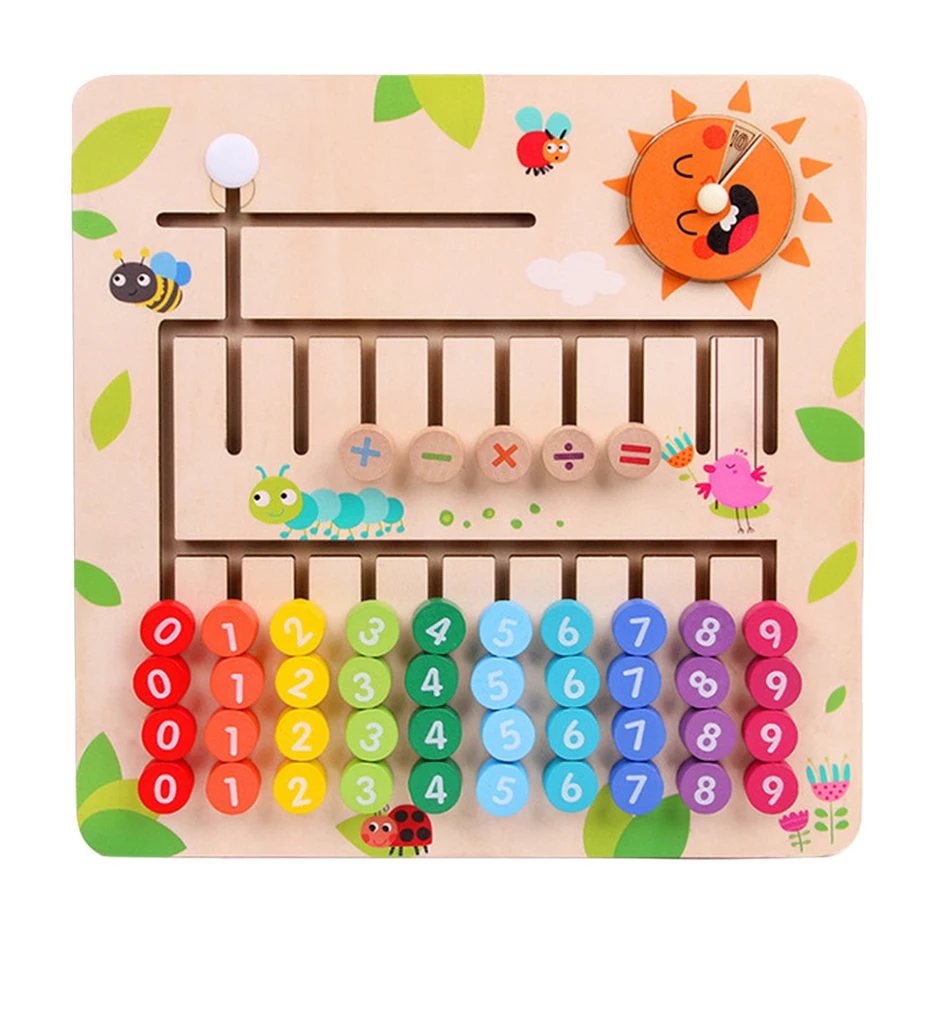 Математика Монтессори игрушки для детей материалы montessori детские деревянные развивающие игрушки дидактические игры учиться считать цифры