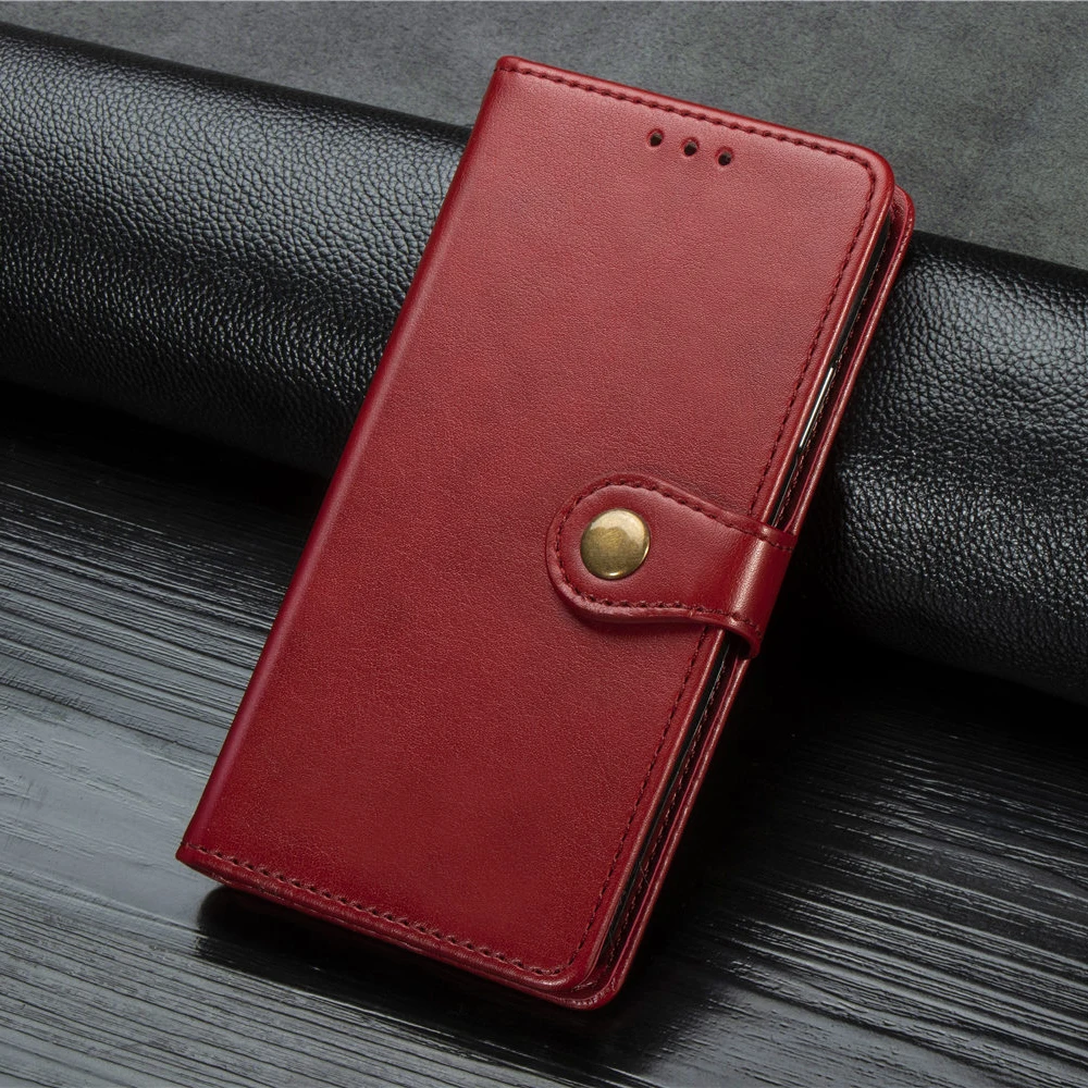 

high Quality circle buckle PU leather wallet phone case For Motorola G7 Power P40 Z4 Play G7 Play fone hoesje etui cover cases