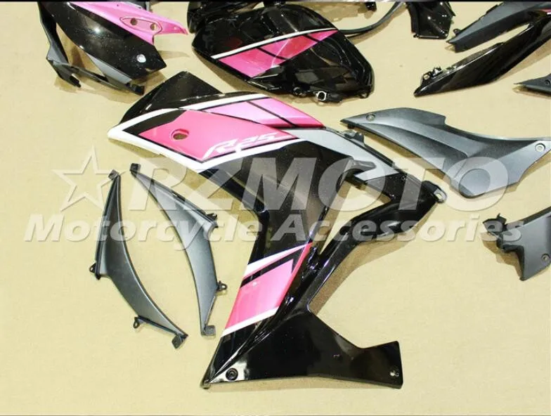 4 подарки ABS литьевая форма мотоцикл Обтекатели подходит для YAMAHA R3 R25- 15-19 Кузов Набор на заказ розовый черный крутой