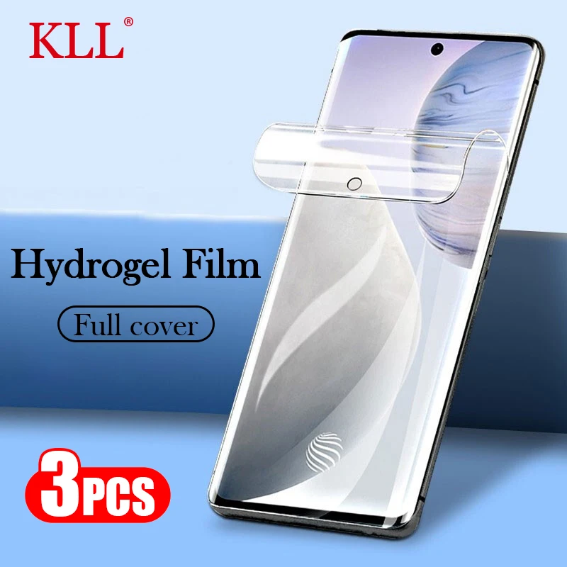 

1-3 Pcs Full Cover Hydrogel Film for Vivo Y31 Y17 Y19 Y20 Y93 Y12s Y53 Y52 U20 V21e V21 Y72 Y11 X50 X60 Pro Screen Protector