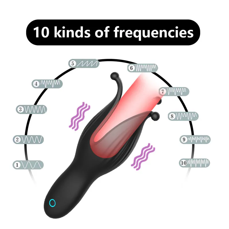 Automatic Glans Vibrator Silicone Sex Toys For Men Glans Stimulator Male Masturbator Cup Delay Ejaculation Sex Flirting Vibrator (8)