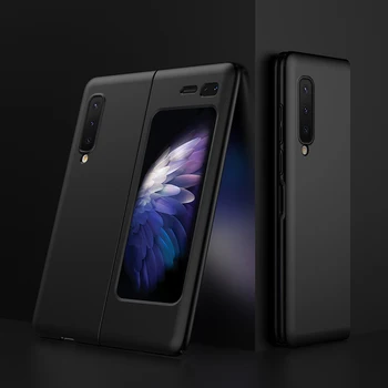 

For Samsung Galaxy Fold Full Cover Ultra-thin Hard Rubber Matte PC Case for Samsung Galaxy Fold 360 Mirror UV Glossy Pastic Case