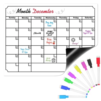 

Dry Erase Calendar Fridge netic Calendar Whiteboard Planner for Refrigerator