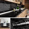 Black Marble Waterproof Oil-proof Self Adhesive Wallpaper Vinyl Wall Stickers Bathroom Bedroom Kitchen Cupboard Furniture Recap ► Photo 1/6