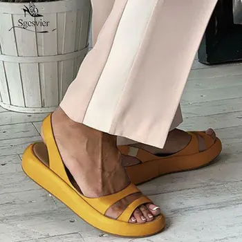 

Sgesvier 2020 European style women sandals sexy super high heels platform sandals summer party wedding shoes ladies prom shoes