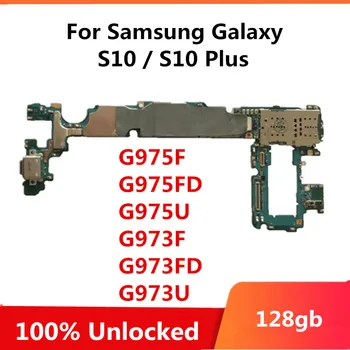 

For Samsung Galaxy S10 / S10 Plus / S10E Motherboard G975F G975FD G975U G973F G973FD G973U Original UNLOCKED Logic Board