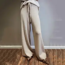 ^^Best Offers High Waist Cashmere Wide Leg Pants Women's Trousers Casual Loose Sweater Pants Autumn And Winter Knitted Pants ^^Best Offers High Waist Cashmere Wide Leg Pants Women's Trousers Casual Loose Sweater Pants Autumn And Winter Knitted Pants