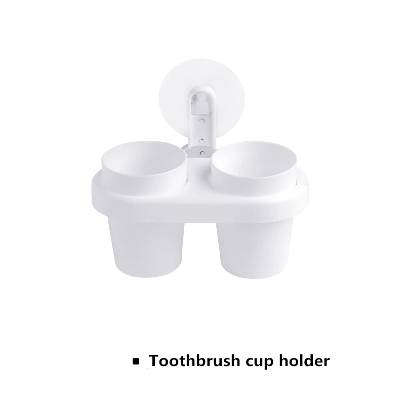 Toothbrush holder 6 комплектов украшения аксессуары для ванной набор присосок угловая полка для душа настенная сушилка для волос полка для ванной комнаты - Цвет: Toothbrush holder
