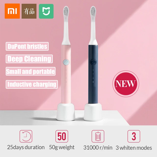 $US $7.50  Xiaomi Electric Toothbrush Sonic Wave toothbrush for replaceable toothbrush Head Rechargeable Elect