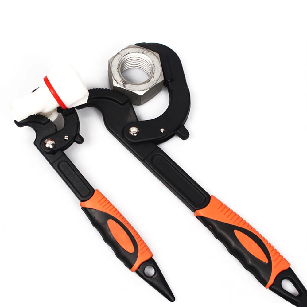 

KaariFirefly Wrench Set Multi-Function 2pcs Universal Wrench 14-60mm Adjustable Torque Ratchet Oil Filter Spanner Hand Tools