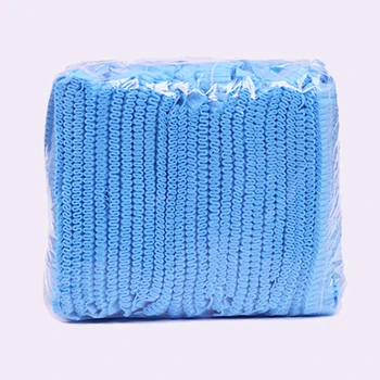 

100pcs Non-woven Disposable Hat Dustproof Shower Caps Spa Beauty Accessory