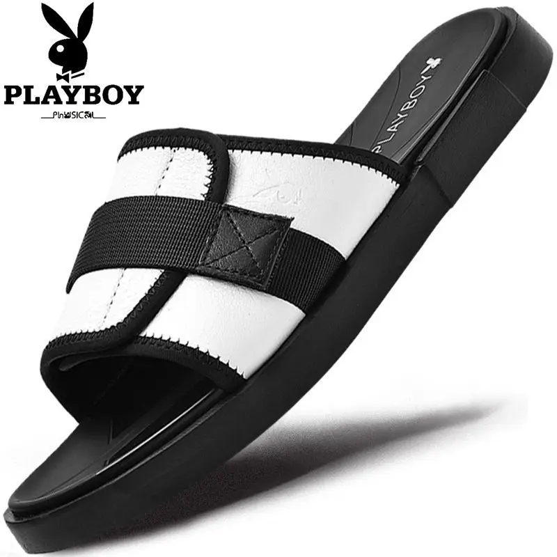 

PLAYBOY Summer Fashion Slipper Men's Trend Slippers Beach Outer Wear Men Slipper Anti-slip Wear-Resistant Sandals