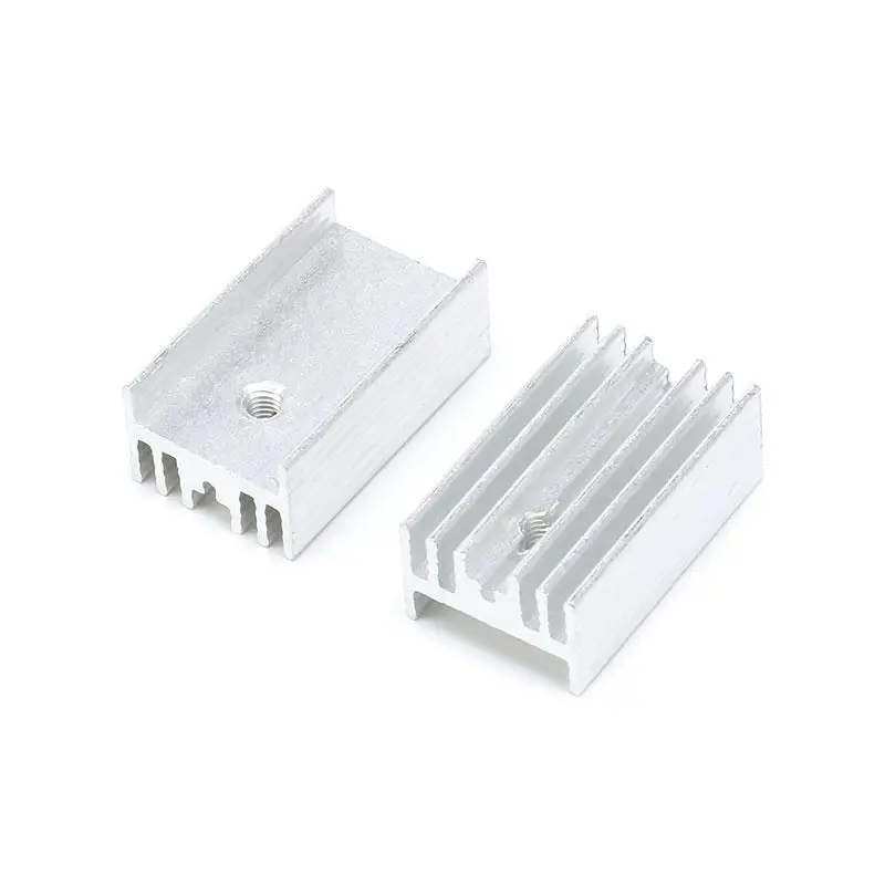 10 pcs 251510mm Silver Heatsink Cooling Fin Aluminum Heat Sink 25X15X10mm (2)