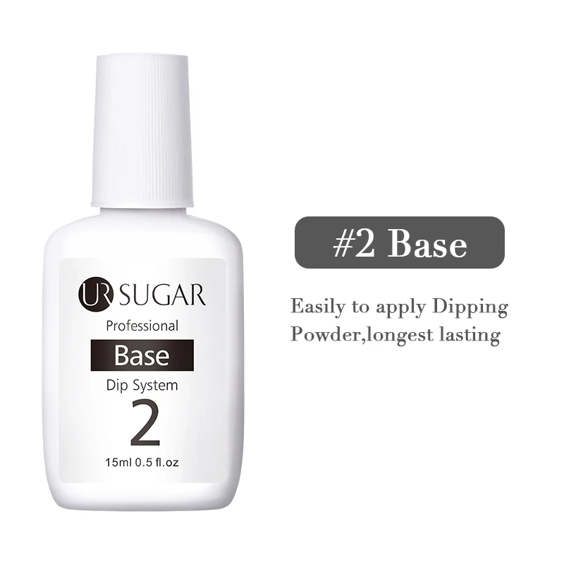 2 Base Ur Sugar 5 мл голографический блеск Dip порошок для ногтей градиентный французский погружающийся порошок для ногтей лазерное украшение для ногтей DIY натуральный сухой - Цвет: 2 Base