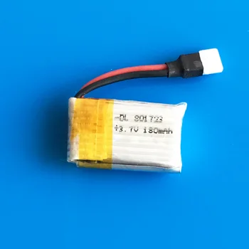 

20C 3.7V 180mAh Lipo lithium polymer rechargeable Battery 801723 For X5 series Quadcopter Helicopters RC Drone Parts connect