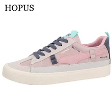 Women's Sneakers 2021 New Fashion Women Shoes Casual Mixed-Color Tennis Female Trendy Canvas Sneakers Women Skateboard Shoes