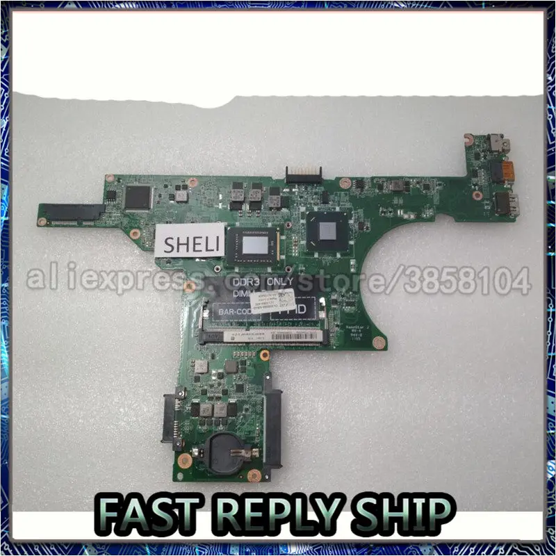 Материнская плата SHELI для Dell 14z N411z материнская ноутбуков pc с I5-2430M DA0R05MB8D2 384G8 0384G8