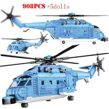 

Technic Army Navy Carrier Fighters Helicopters Building Blocks Creator City SWAT Police Military Figures Bricks Children Toys