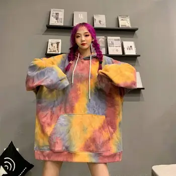 

New Womens Print Hoodie Winter Long Sleeve Casual Sweatshirt Oversized Clothing Kawaii Korean Style Girls Hirajuku Hoody Tops