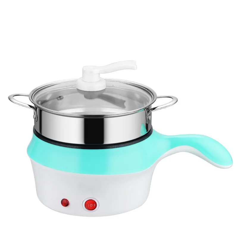 

22%,1.5L Electric Skillet Non-stick Rice Cooker with Steamer Multi-use Electric Frying Cooker Hot Pot 2 Gear Power Adjustable