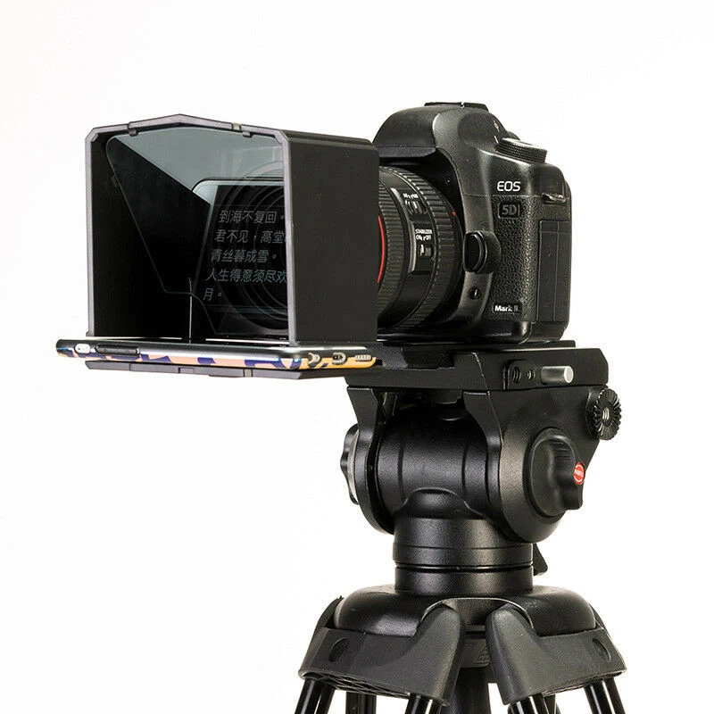 Смартфон Teleprompter с адаптерным кольцом пульт дистанционного управления для интервью речевого видео обучения подходит для телефонов до 6 дюймов