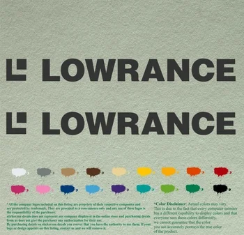 

For 1Pair Lowrance Decals Vinyl Stickers Boat Outboard Motor lot of 2