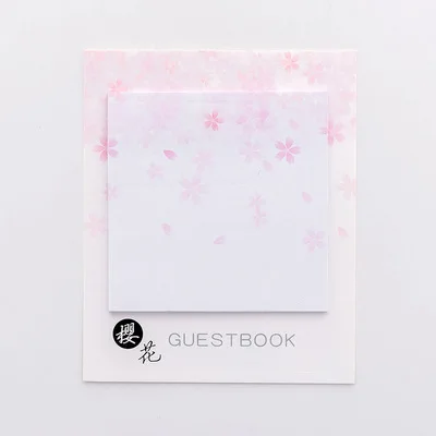 snow sakura Японское аниме мини пустой блок Бумажный Блокнот записная книжка Kawaii школьные офисные принадлежности милые Memopad канцелярские принадлежности для детей девочка подарок пункт - Цвет: snow sakura