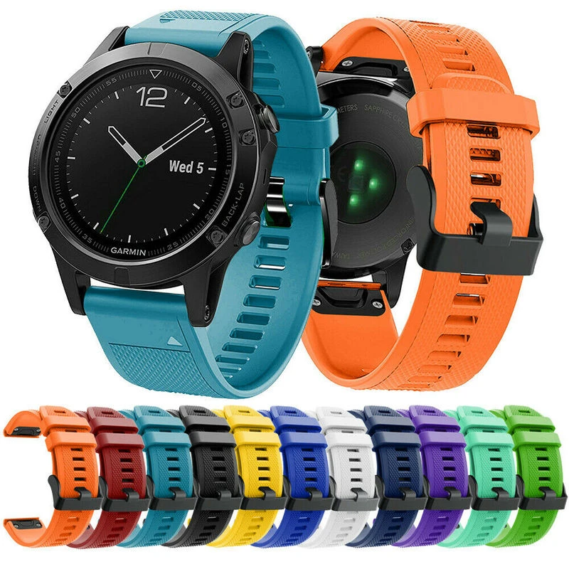 100 de correa de reloj para Garmin Fenix 5 Fenix 5, pulsera multideportiva de con GPS, de liberación rápida|band wrist bands|silicone wrist strapwatchband strap - AliExpress