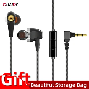 

HIFI In Ear Wired Headsets 3.5mm Heavy Bass Sports Earphone Line Control Earbuds HD Stereo Compatible For Samsung S10 Portable